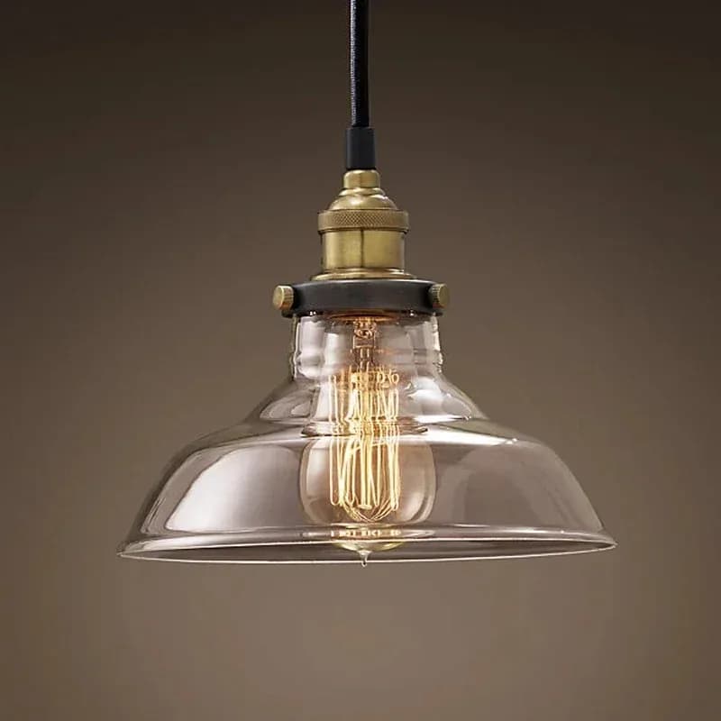 Le Loft nordique moderne chambre suspension avec clair gris ambre Vintage pendentif lumières salle à
