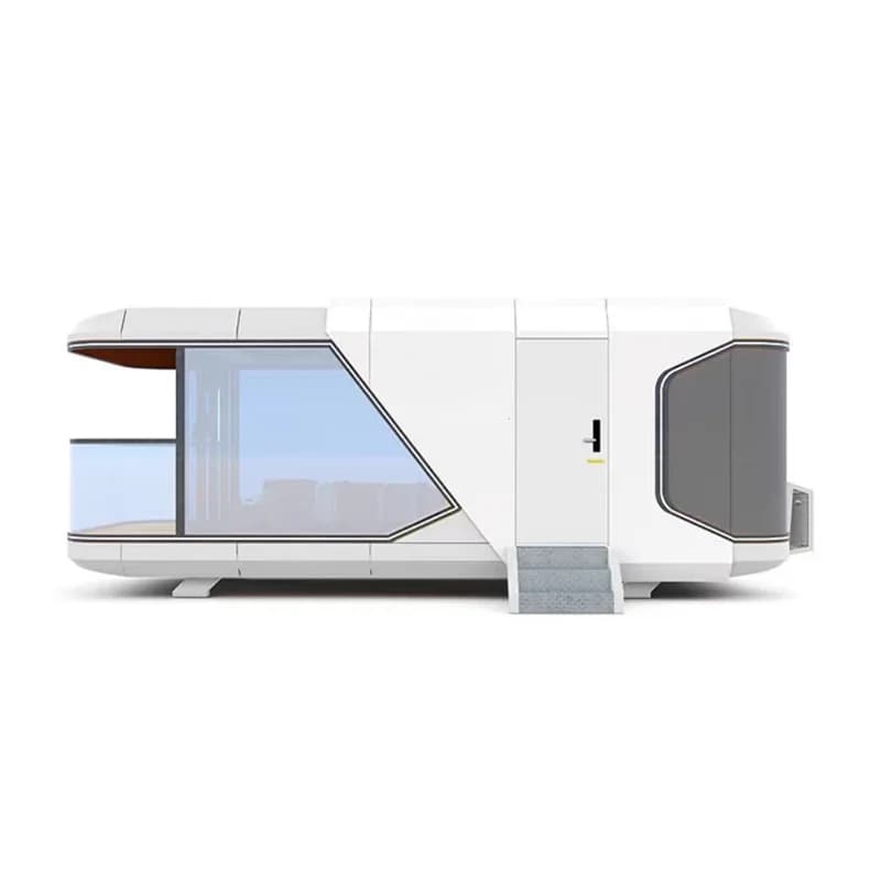 Capsule spatiale rouge Net, maison de montagne, salle mobile, micro résidence, bureau, cabine apple,