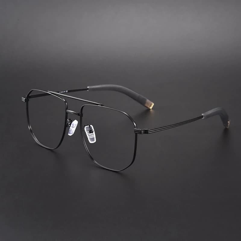 FIRADA mode Double faisceau lunettes Vintage luxe pur titane lunettes optique Prescription Ewewear c