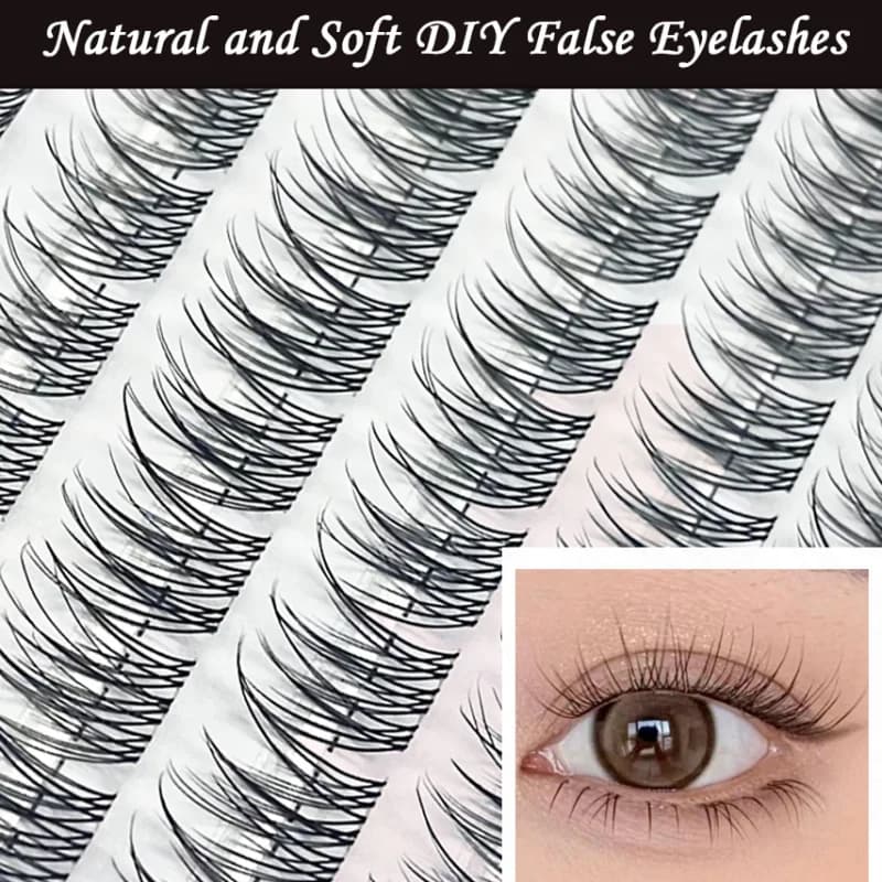 1/boîte 120 paquets vison faux cils naturel russe 3D laes individuel extension de cils cluster outil