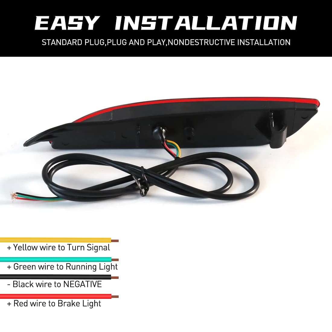 Réflecteurs de pare-chocs arrière LED pour Mazda CX5 CX-5 2022 2023, feux d'avertissement de frein a