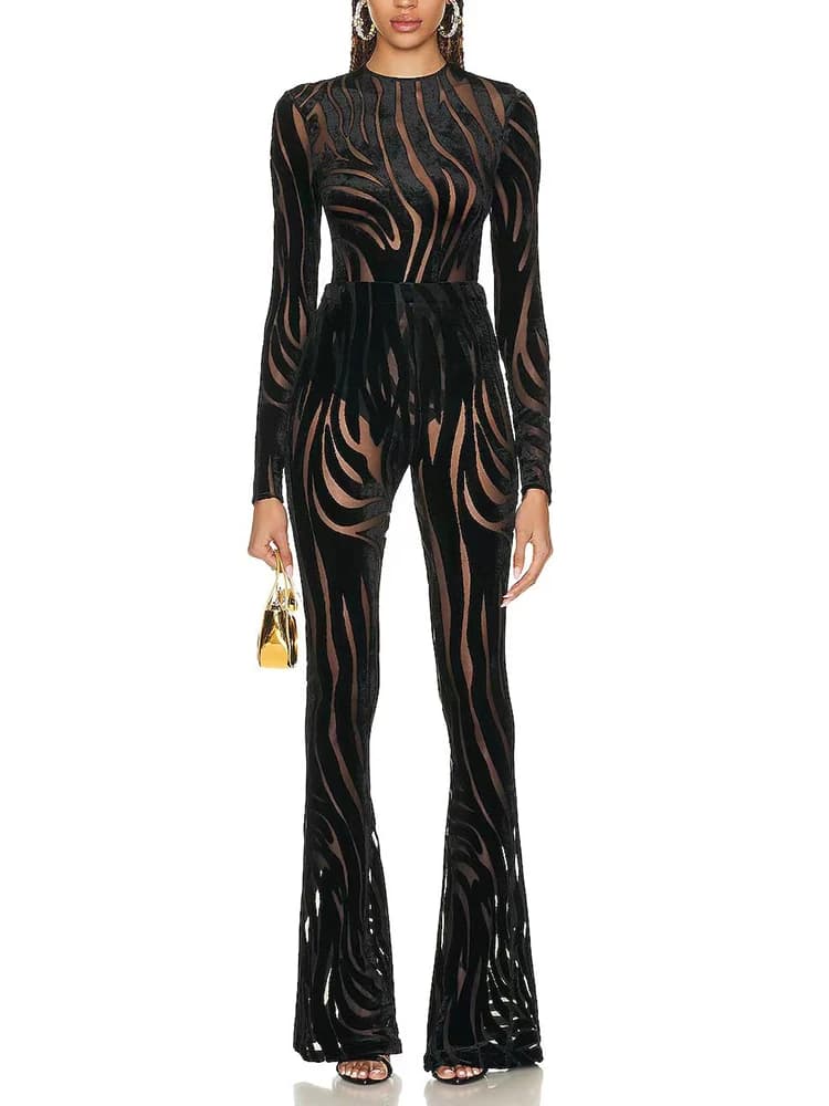 HIGH STREET Nouveauté 2026 Ensemble de costume de créateur pour femme, en velours gaufré à effet tra