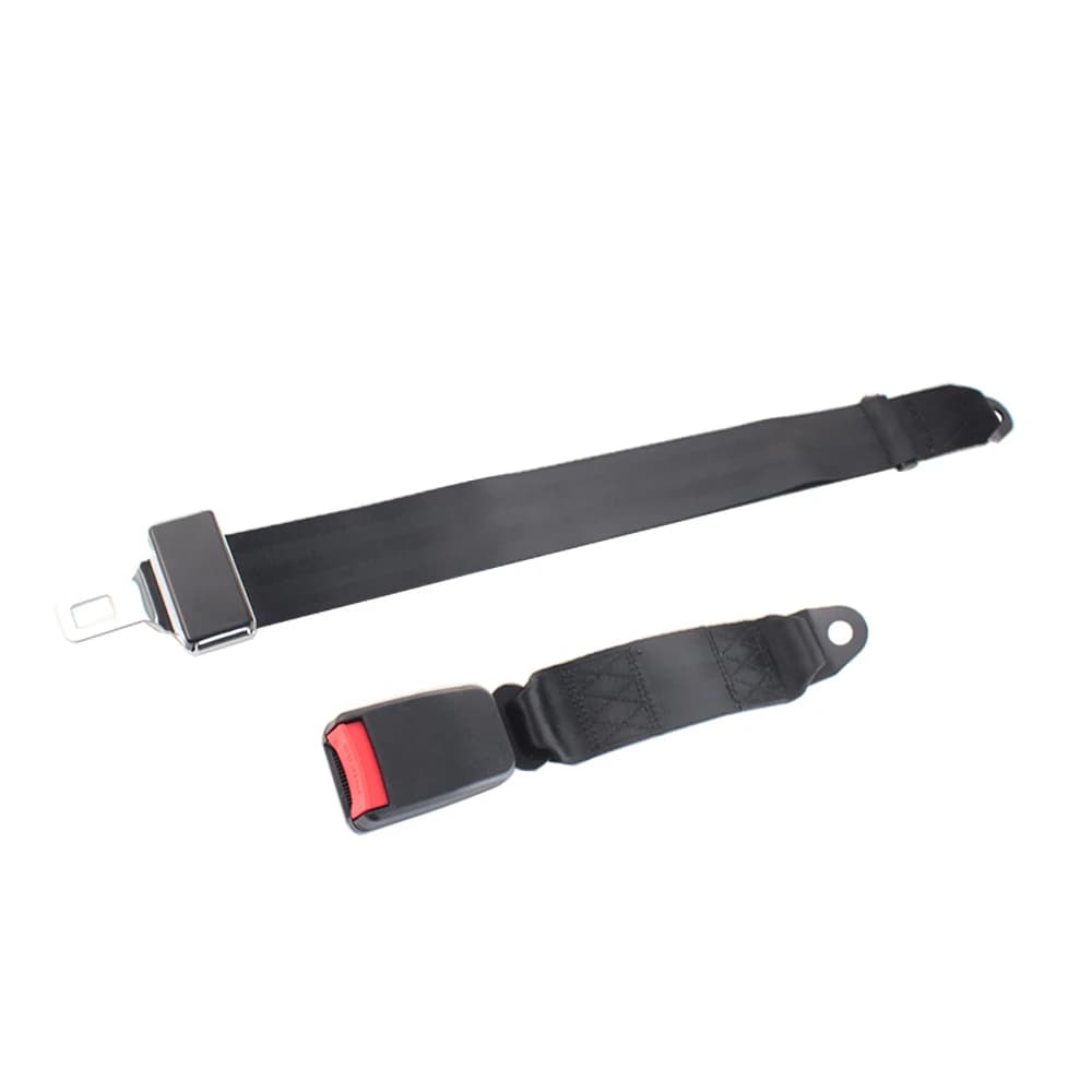 Ceinture de sécurité universelle à 2 points, accessoires de siège de voiture, noir, rouge, bleu, bei