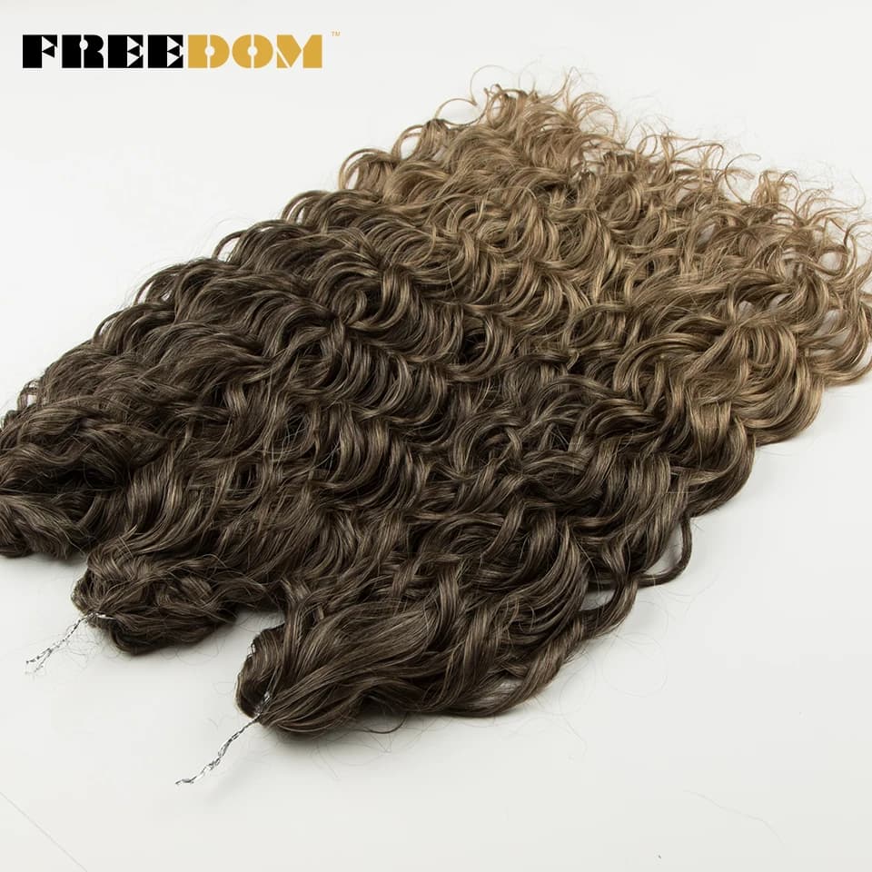 Extensions de cheveux synthétiques tressées Deep Wave Jessica Hair, 20 pouces, 300g, couleur ombrée 