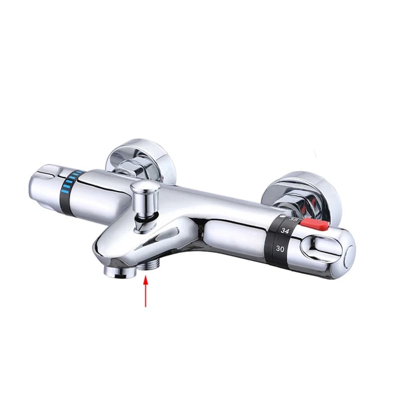 Robinet thermostatique en laiton pour baignoire et douche, contrôle thermostatique chaud et froid, d