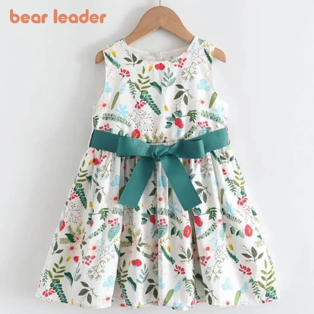 Bear Leader – robe à fleurs pour filles, tenue de princesse, vêtements décontractés, pour enfants de