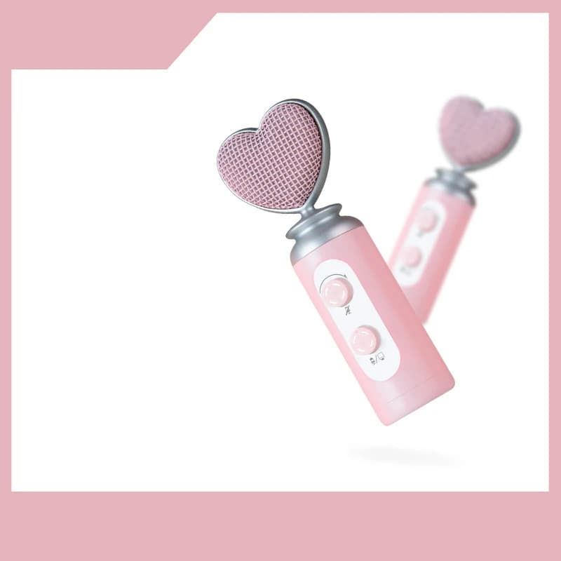 Microphone à condensateur rose professionnel à réduction de bruit USB pour téléphone portable