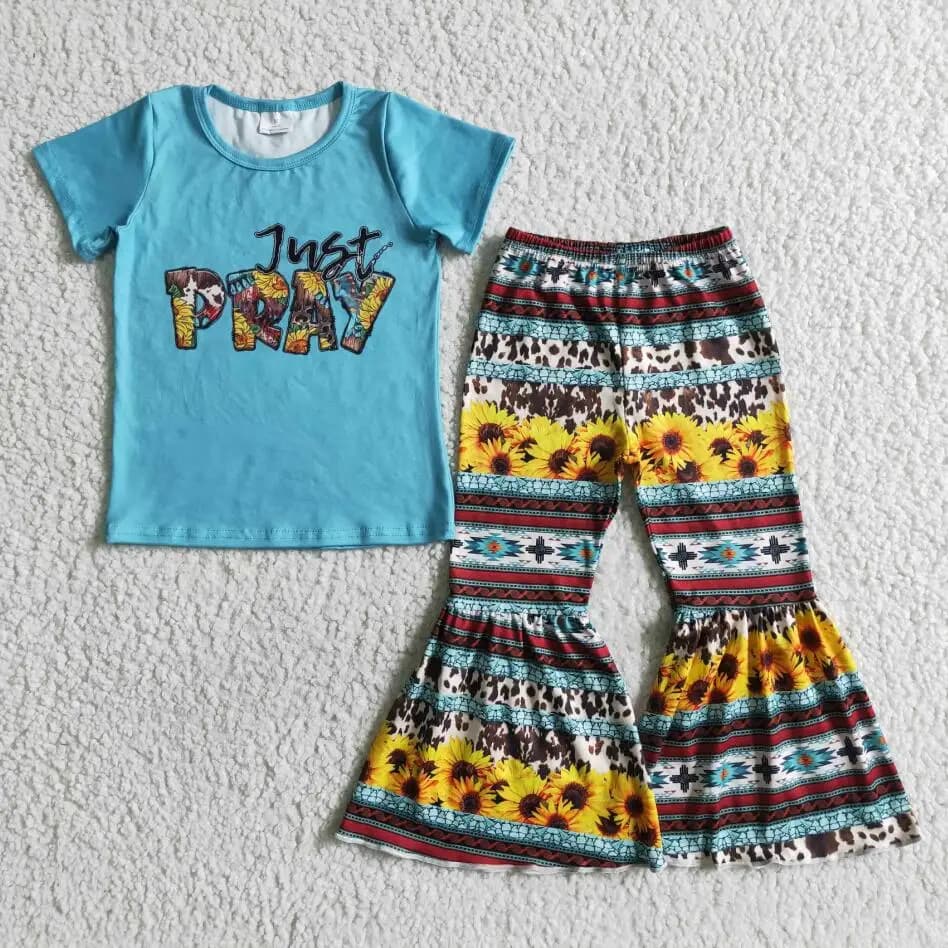 Vêtements pour bébés filles, chemise à manches courtes, motif léopard cloche, pantalon astronomique,