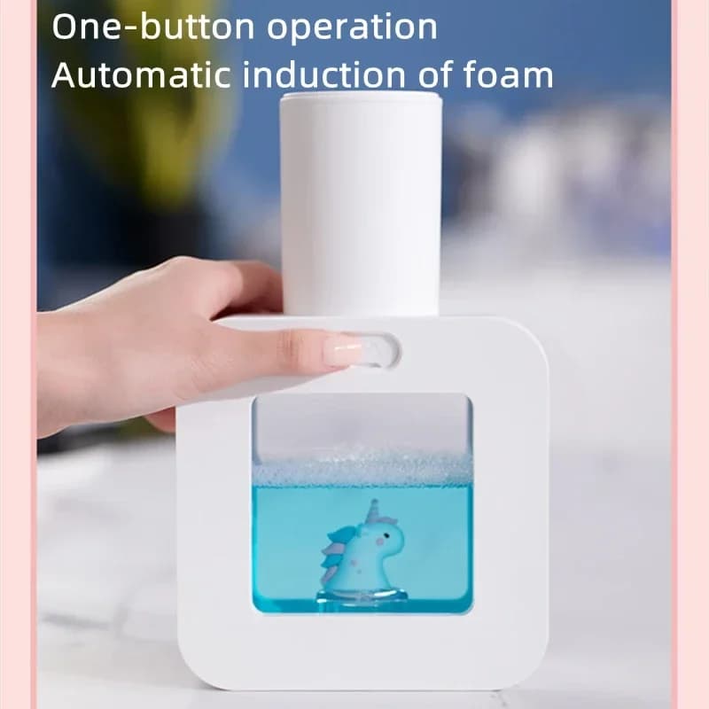 Nouveau Distributeur Automatique de Savon Sans Contact pour Animaux Mignons, Recharge USB, 400ml, Di