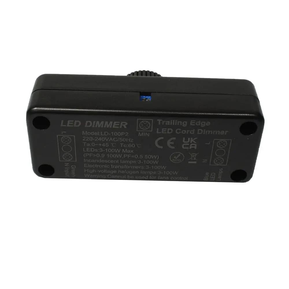 Variateur LED réglable 220V, interrupteur de lumières, contrôle d'éclairage 220V-240V 100W, bouton m