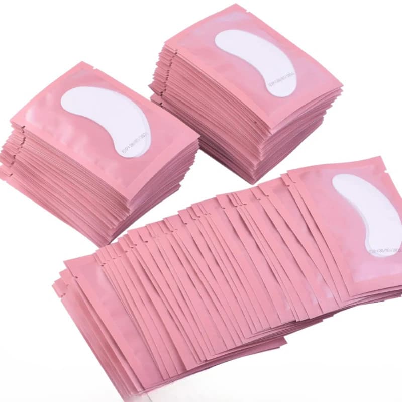 50 paires de patchs pour les yeux extension de cils sous les cils faux cils autocollants fournitures