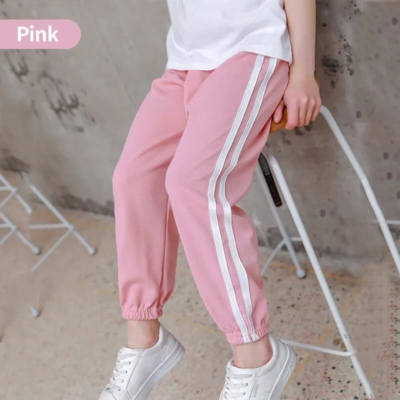 Pantalon moustique pour enfants Pantalon d'été en coton mince pour garçons en soie glacée pour fille