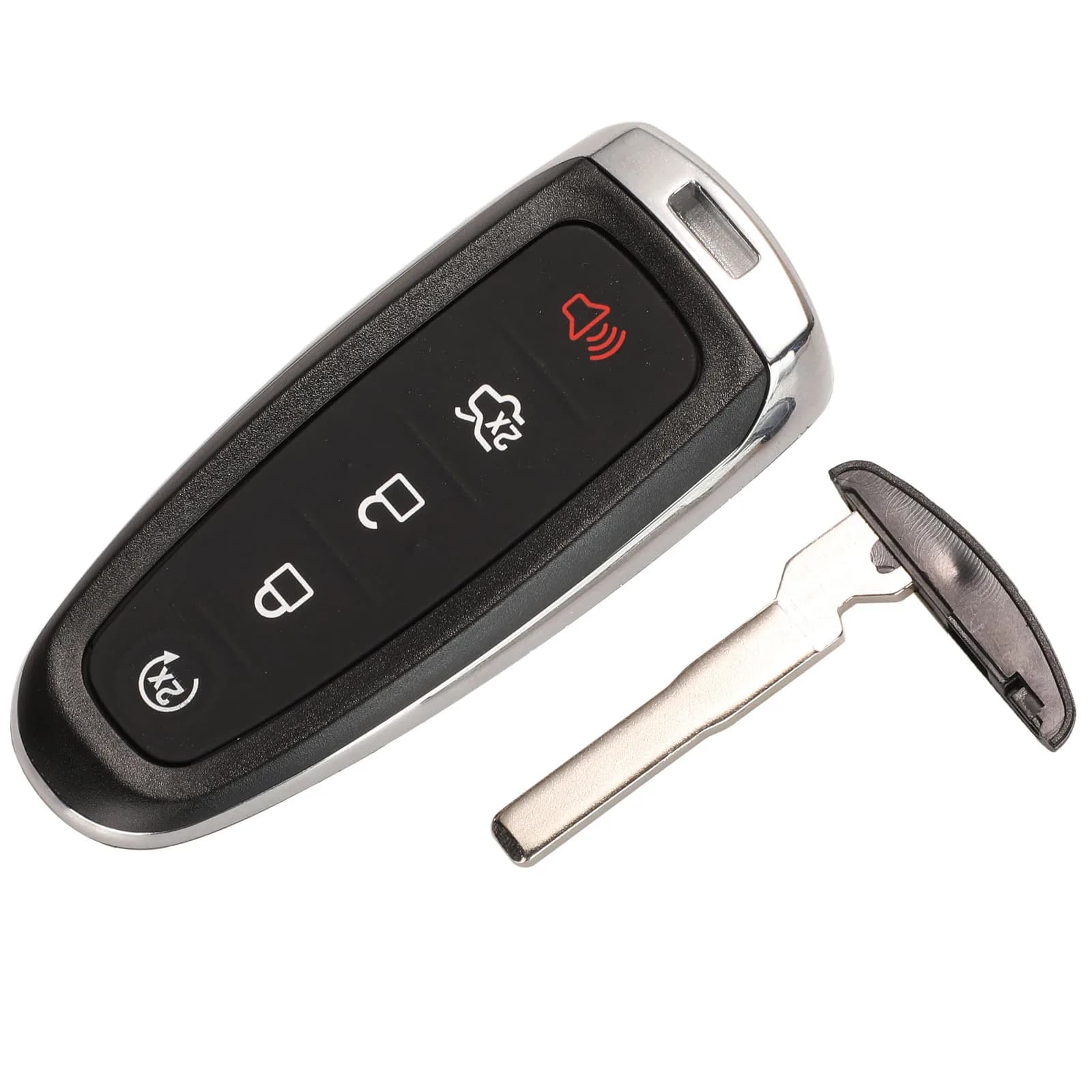 Jingyuqin 5 boutons remplacement télécommande voiture clé coque Fob pour Ford Explorer Edge Escape F