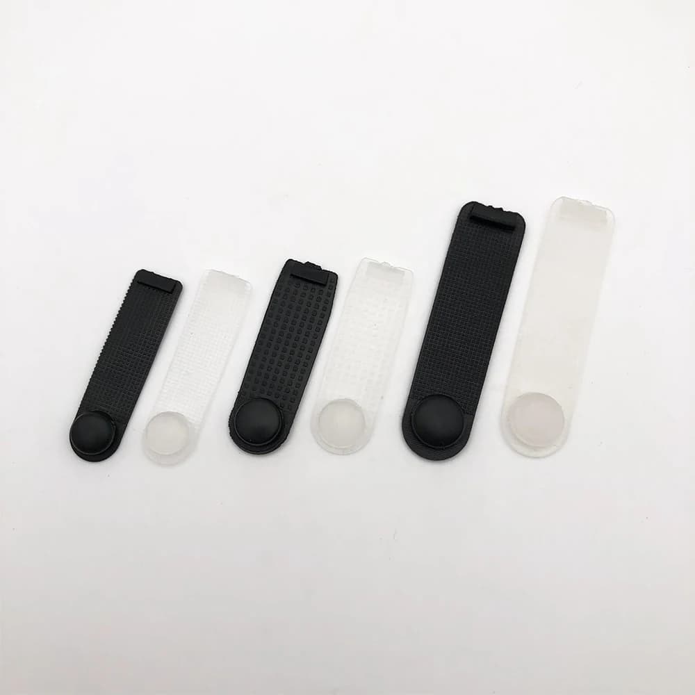 Pièces de rechange en plastique, Clips de jarretelles, réparation de Film, boucle Susp, caoutchouc T
