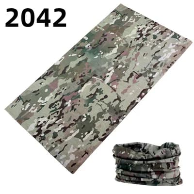 Camouflage sans couture magique Bandana cache-cou Paisley bandeau cyclisme pêche Tube visage bouclie