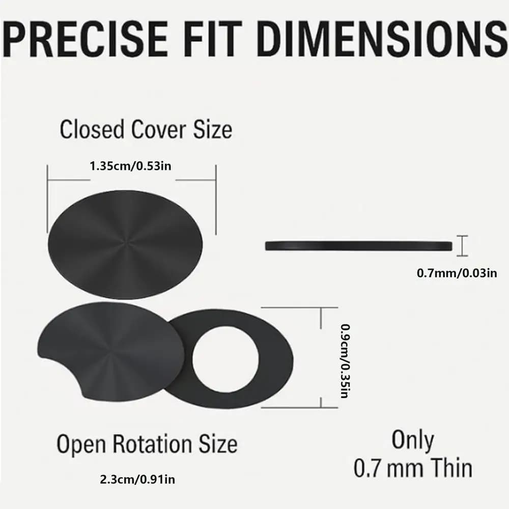 Pour Lunettes Ray-Ban Meta : Cache-caméra 3 Pièces Anti-Espionnage, Accessoires Électroniques Intell