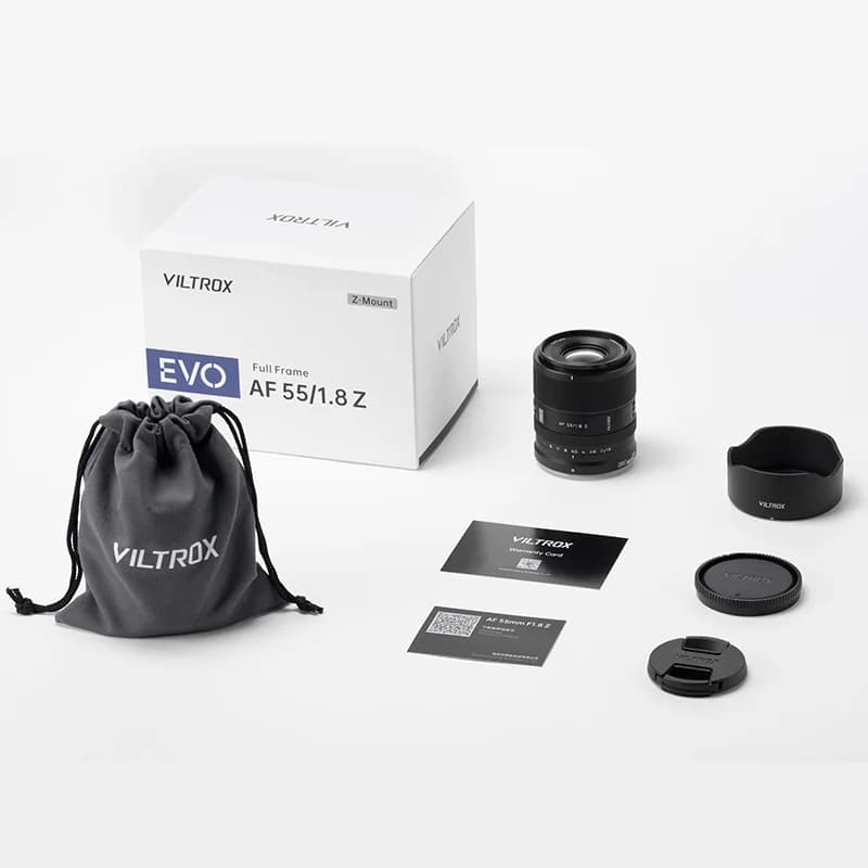 Objectif Viltrox 55mm F1.8 EVO pour appareils photo, plein format, autofocus, grande ouverture, obje
