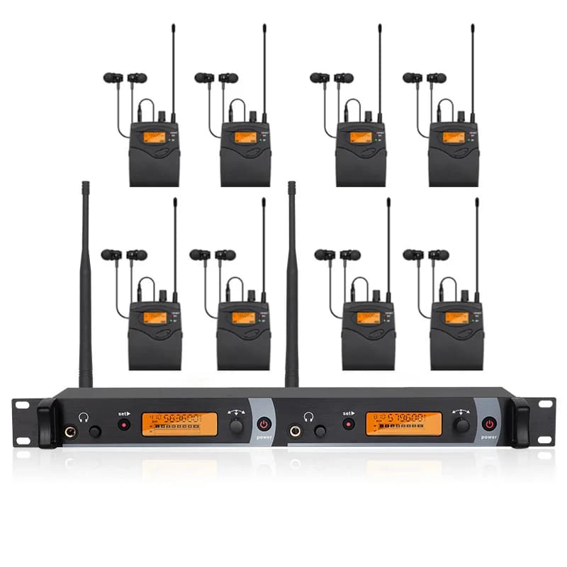 Système de surveillance intra-auriculaire professionnel SR-2050, moniteur multi-bodypack à 2 canaux 