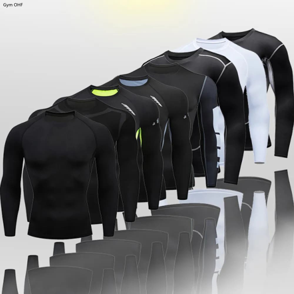 musculation sport homme tee shirt homme  T-shirt Rashguard à manches courtes pour homme, vêtement de