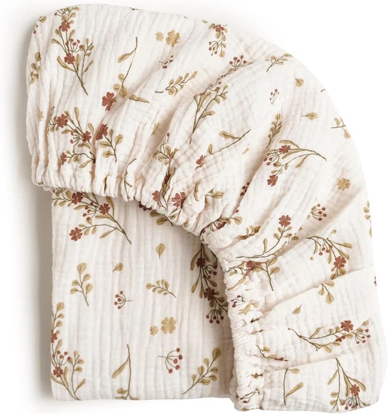 Drap-housse de berceau pour bébé, 2 pièces, housse de matelas à langer pour nouveau-né, imprimé soli