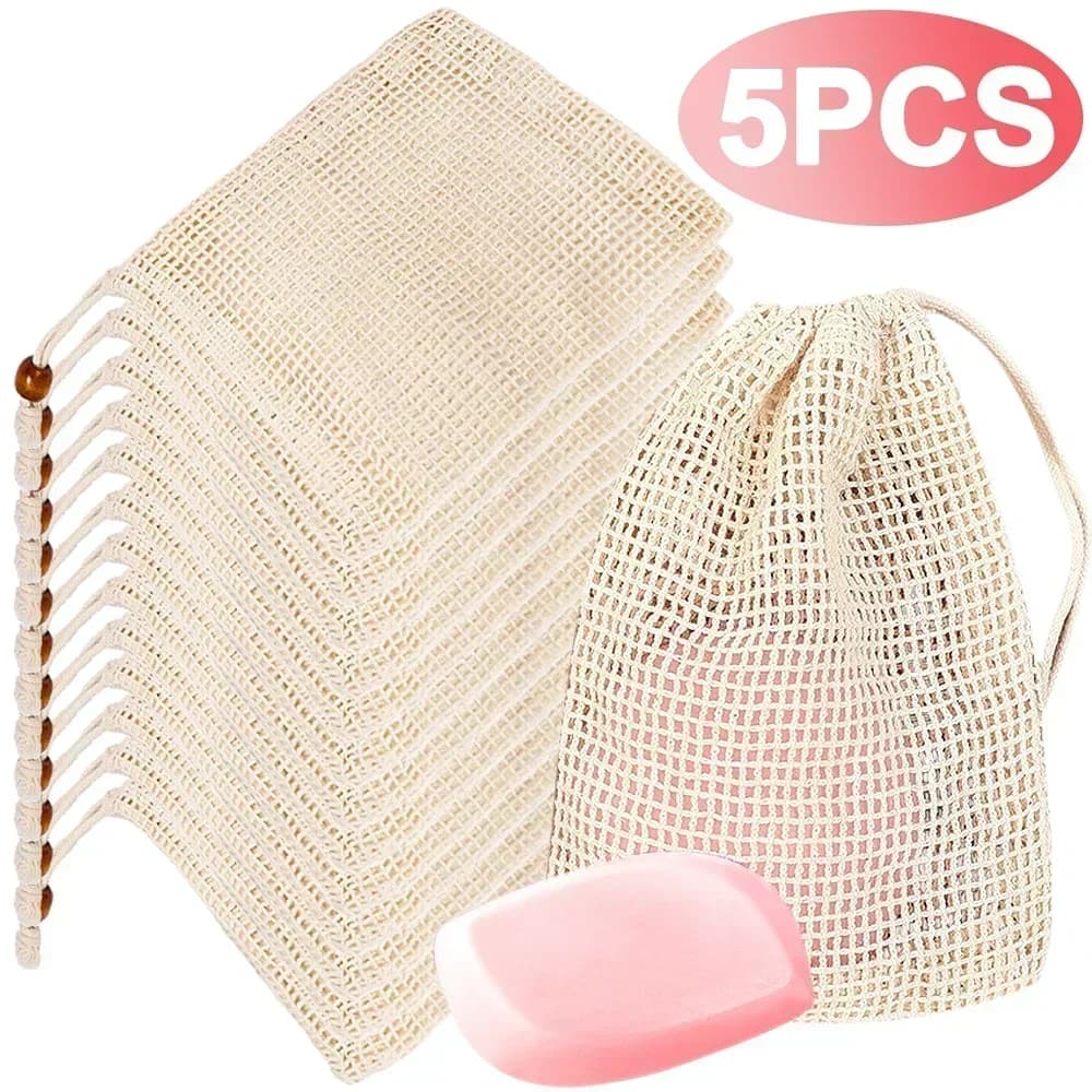 Filet moussant pour savon, sacs en maille, outils de lavage de bain, nettoyage du corps, aide à bull