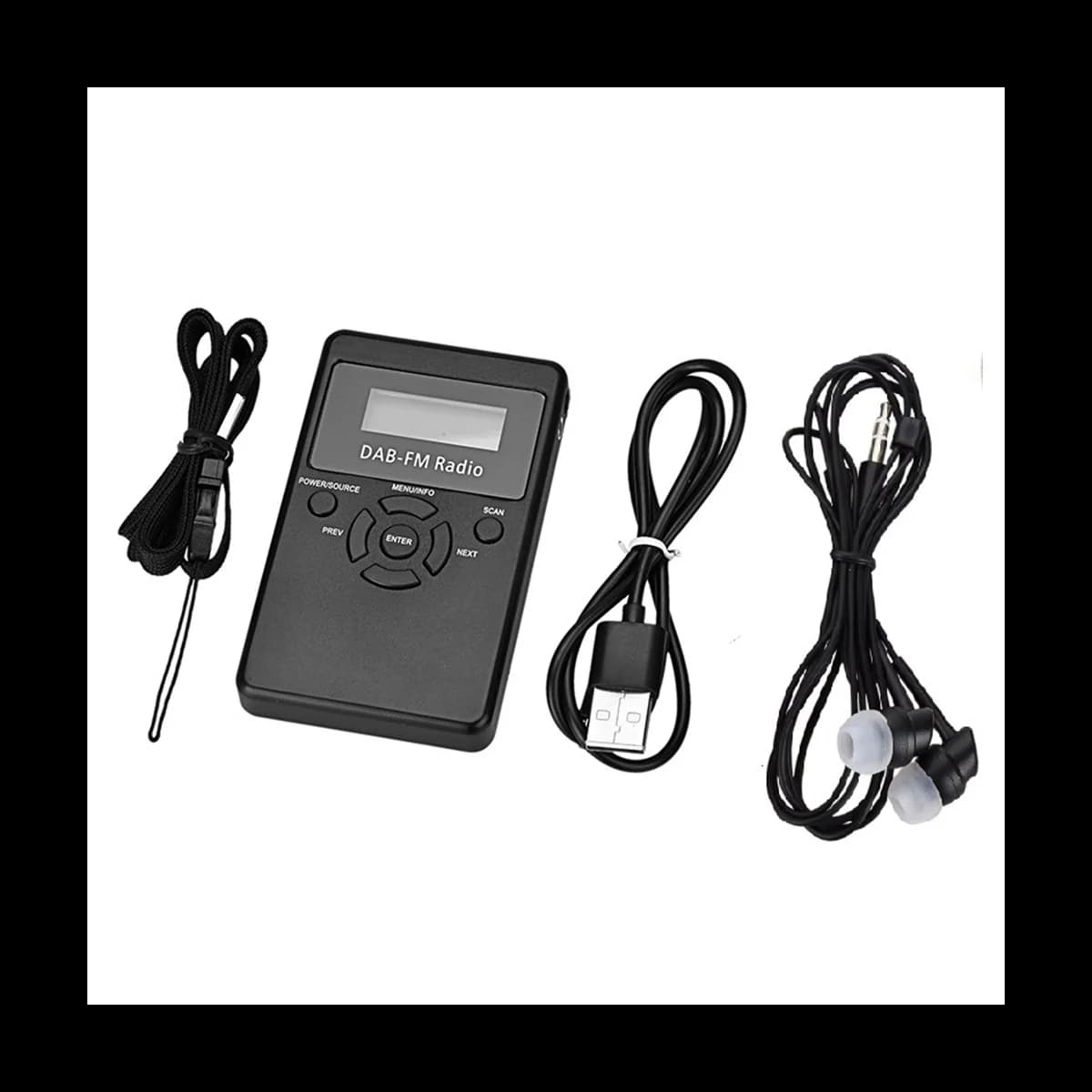 HRD-101 Portable Mini DAB Radio Numérique DAB + Radio FM Radio de Diffusion Numérique Récepteur FM