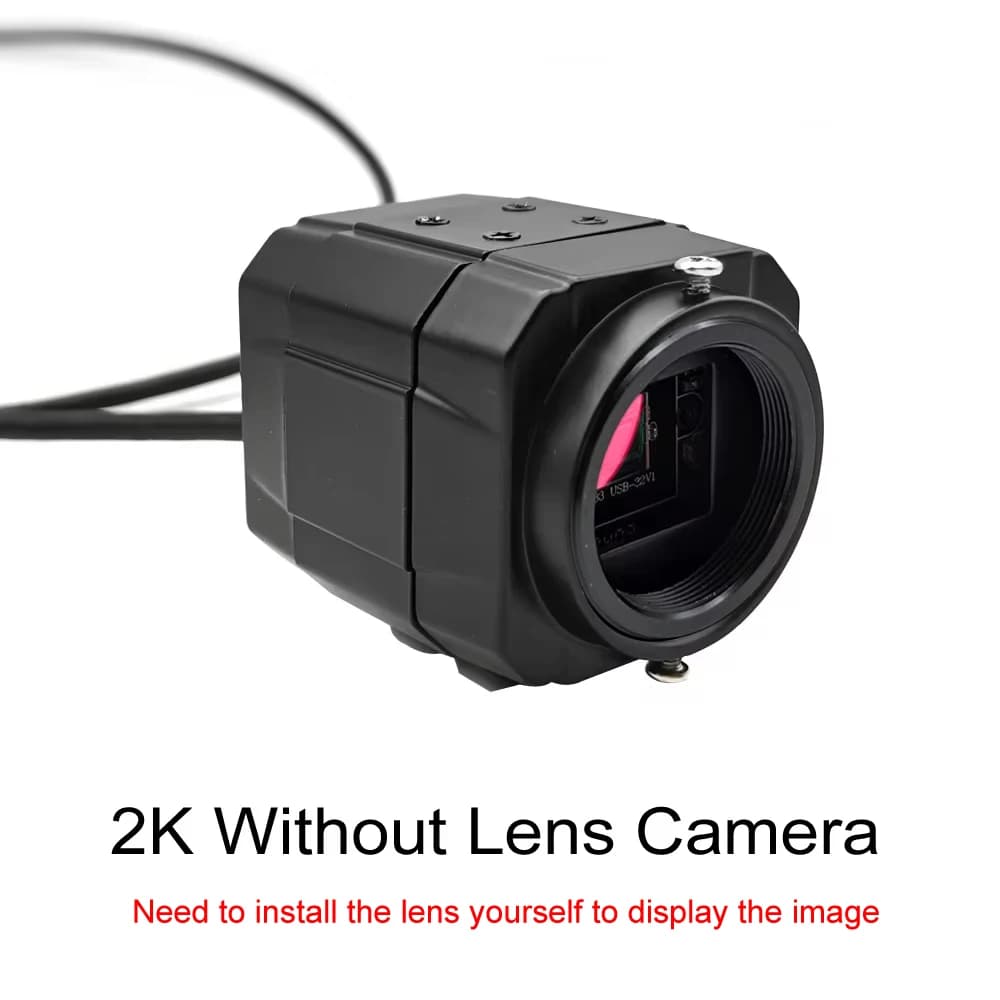 Webcam 4K, caméra Web 2K 30FPS, caméra USB avec objectif varifocal CS 5-50mm, pour Teams/OBS/PC/Mac/