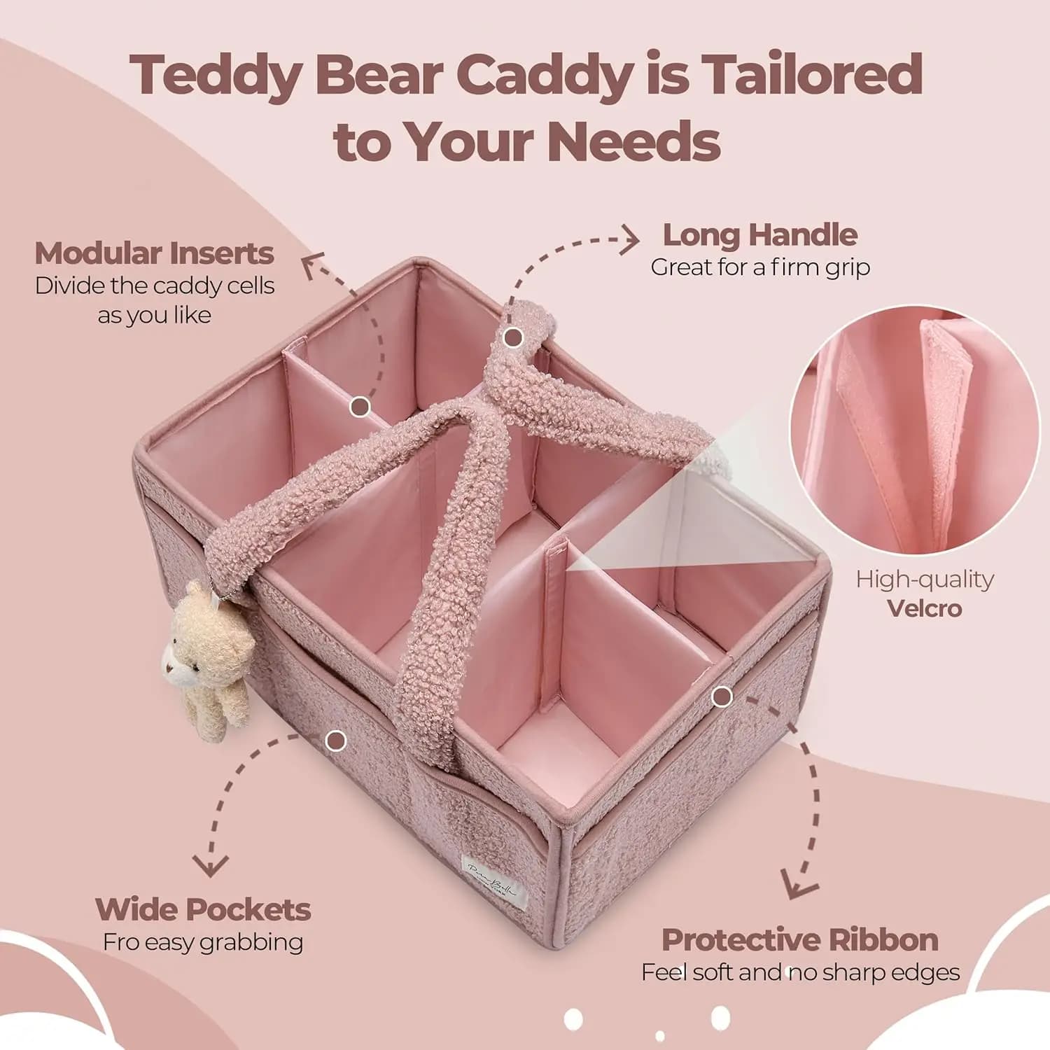 Organisateur de caddie à couches pour bébé, pour Table à langer, empiloirs et caddies en peluche, sa