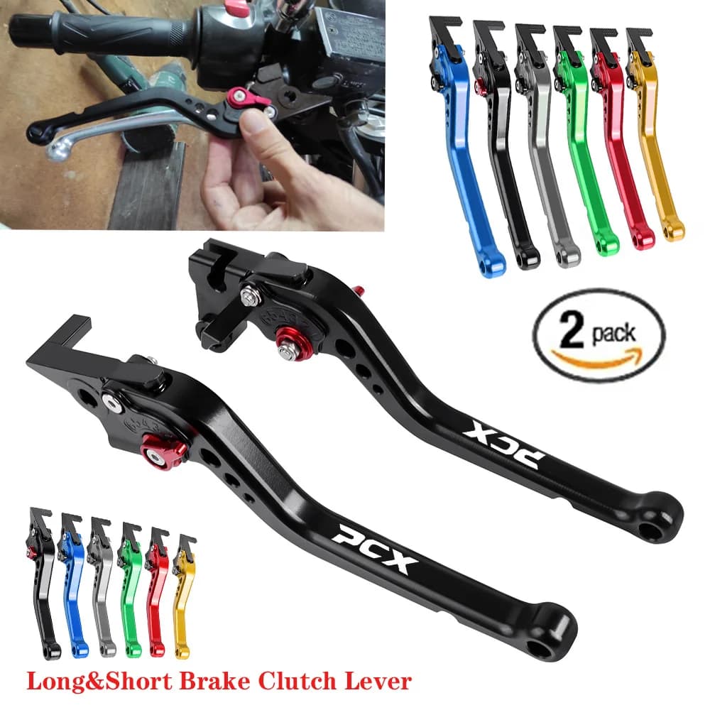 Leviers de frein et d'embrayage CNC réglables courts et longs pour HONDA PCX 125 PCX125 PCX150 PCX 1