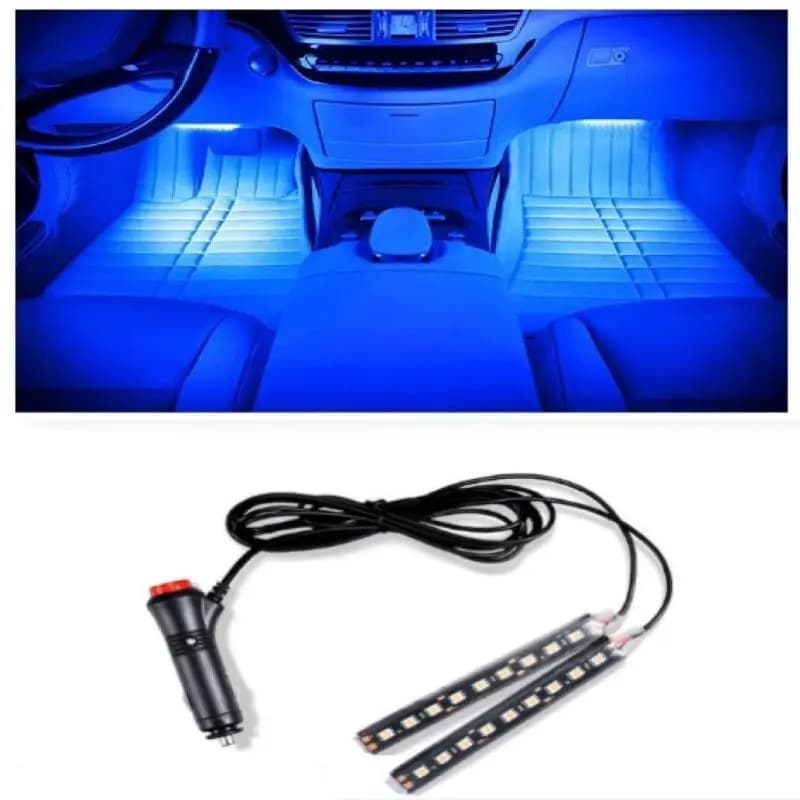 1set 9SMD Voiture Style Pied Lumière Rétro Éclairage De Voiture Décoration Intérieure Bleu Clair ave