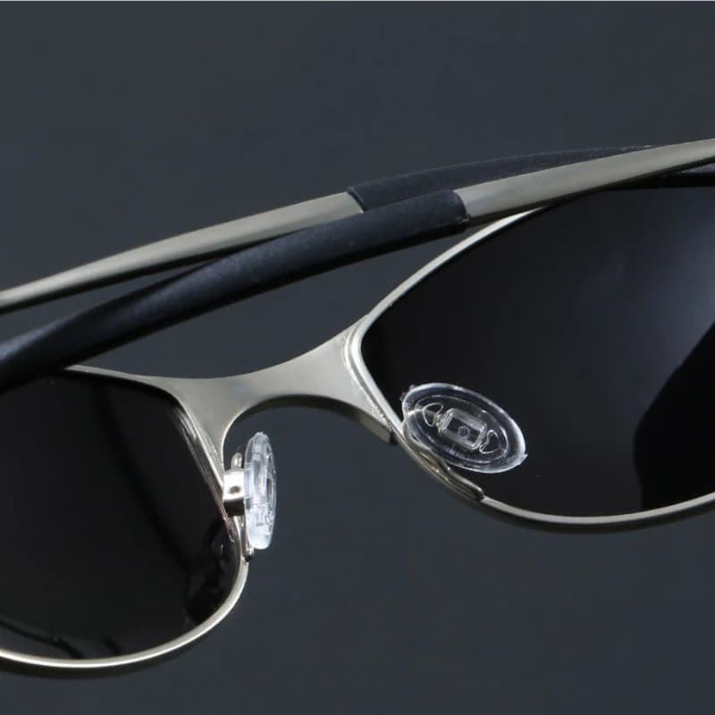 Lunettes de soleil polarisées pour hommes, Protection UV400, monture métallique Ultra légère, pour l