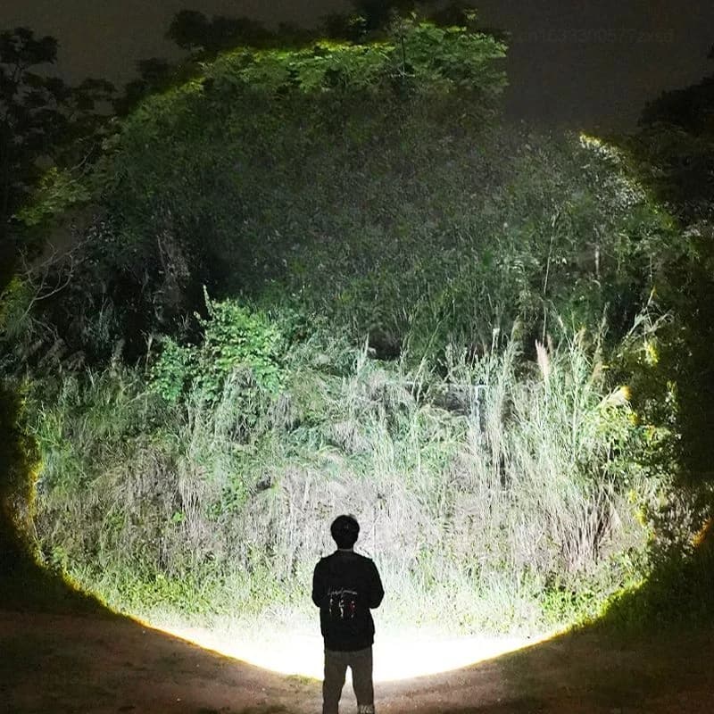 Lampe de poche Mijia pour l'extérieur, portable, lumière puissante, mise au point variable, avec pro