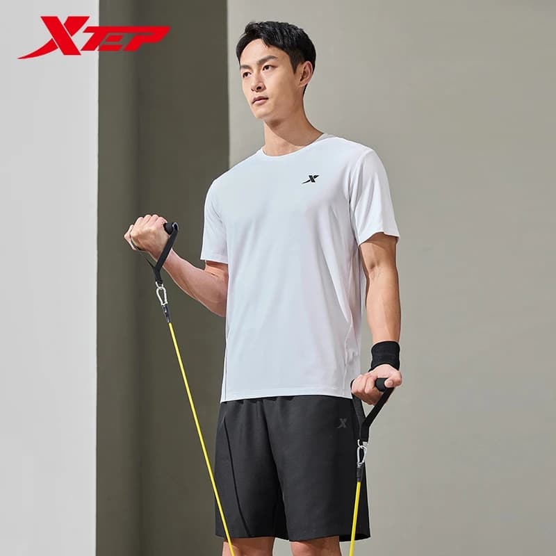 Xtep – combinaison de sport à manches courtes pour hommes, combinaison d'été absorbant la sueur, séc