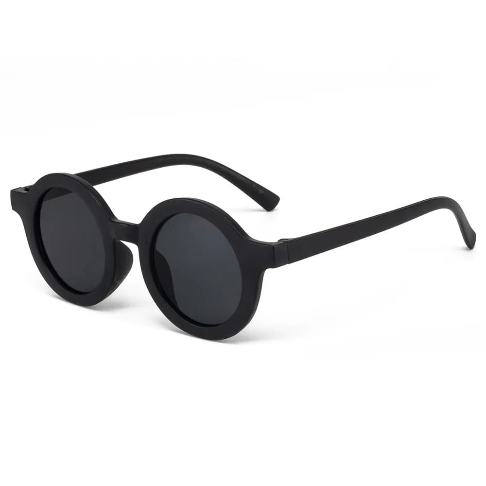 Lunettes de soleil pour enfants, monture ronde de style insert, lunettes de soleil pour bébés de 1 à