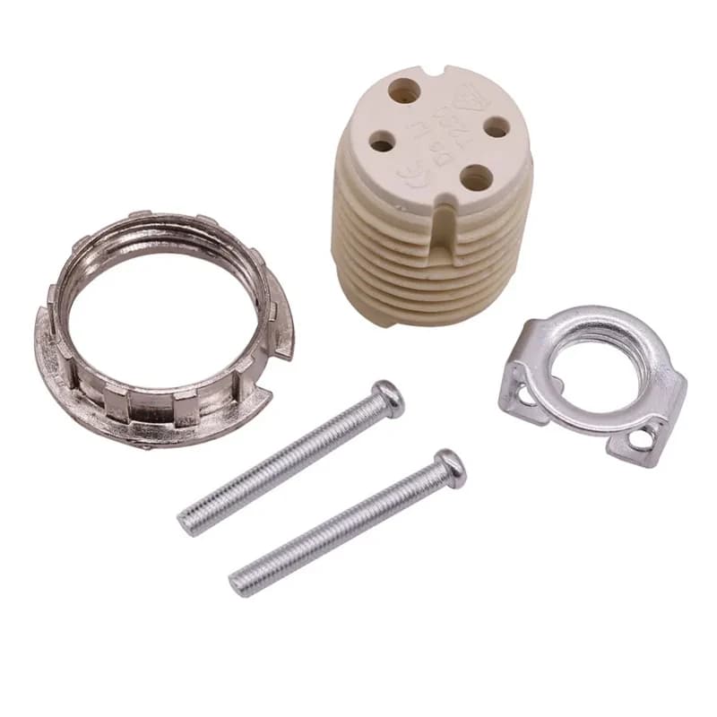 Douille de lampe en céramique G9, support de lampe douille en céramique, support de lampe halogène d
