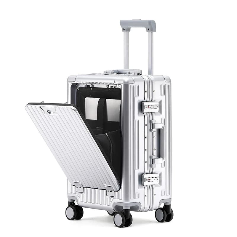 1 pièce ensemble 20 pouces ordinateur fonctionnel cadre en aluminium boîtier de chariot valise d'emb