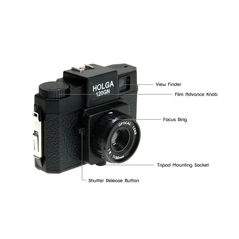 Nouveau Holga 120N rétro Point et Shoot Film caméra Lomo manuel Prime Film caméra Lomographie Lomo p