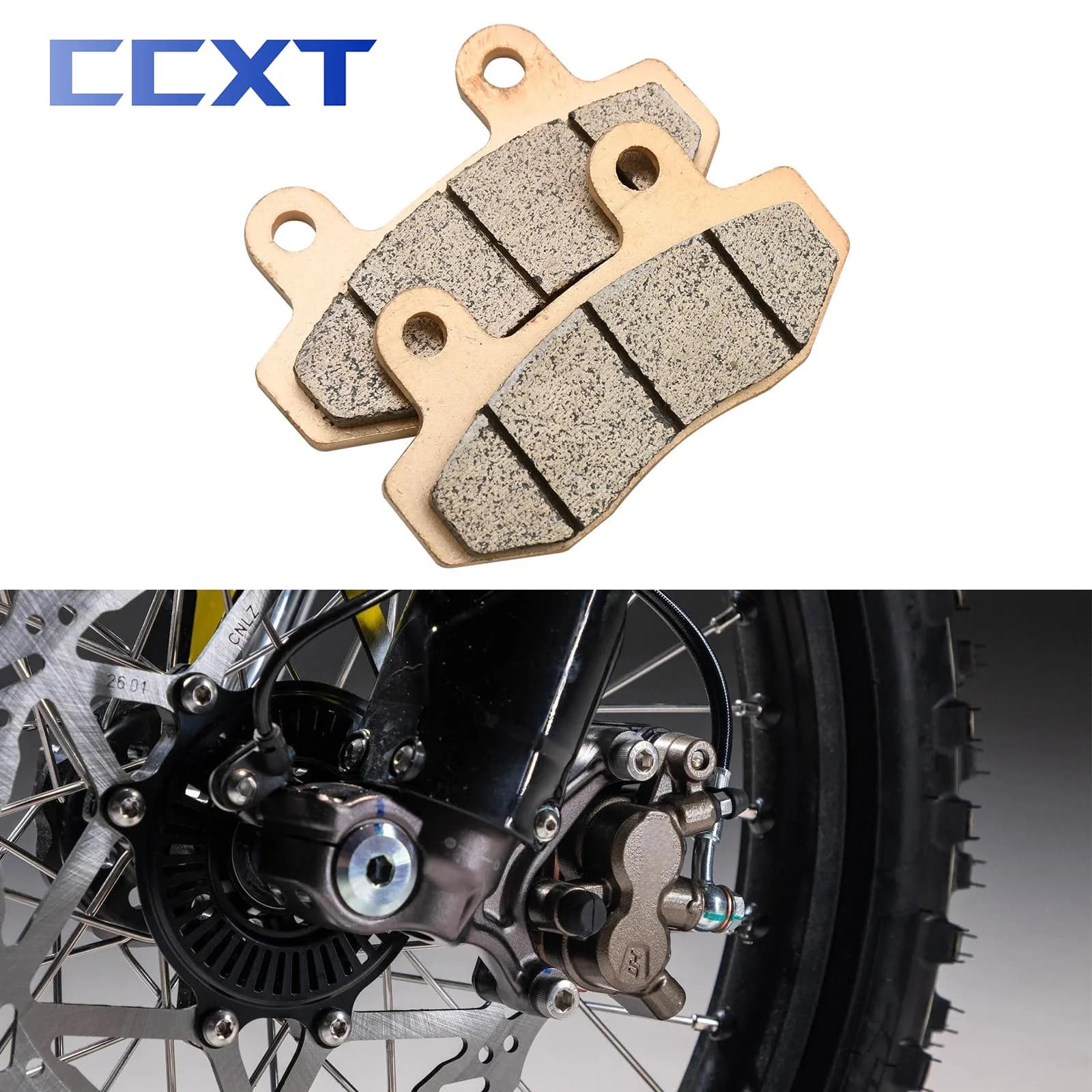 Plaquettes de frein avant et arrière pour moto et vélo électrique, frittage à base de cuivre d'origi