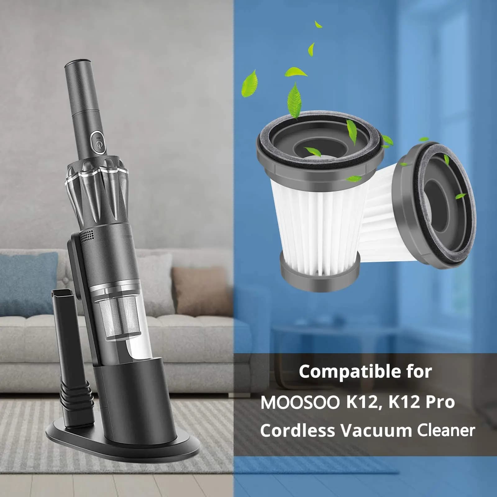 Compatible pour ( MOOSOO K12 / K12 Pro / K13 / Foxnovo 13KPA / Genius Invictus One 1.0 X7 2.0 ) filt