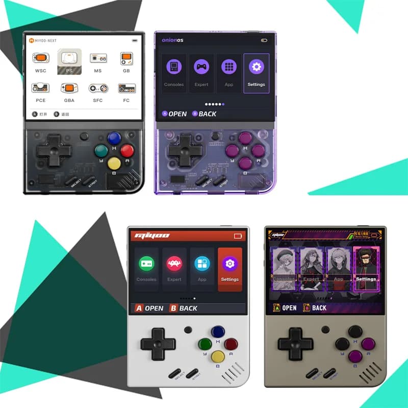 MIYOO Mini Plus Console de jeu portable rétro écran IPS HD 3,5 pouces cadeau pour enfants système Li