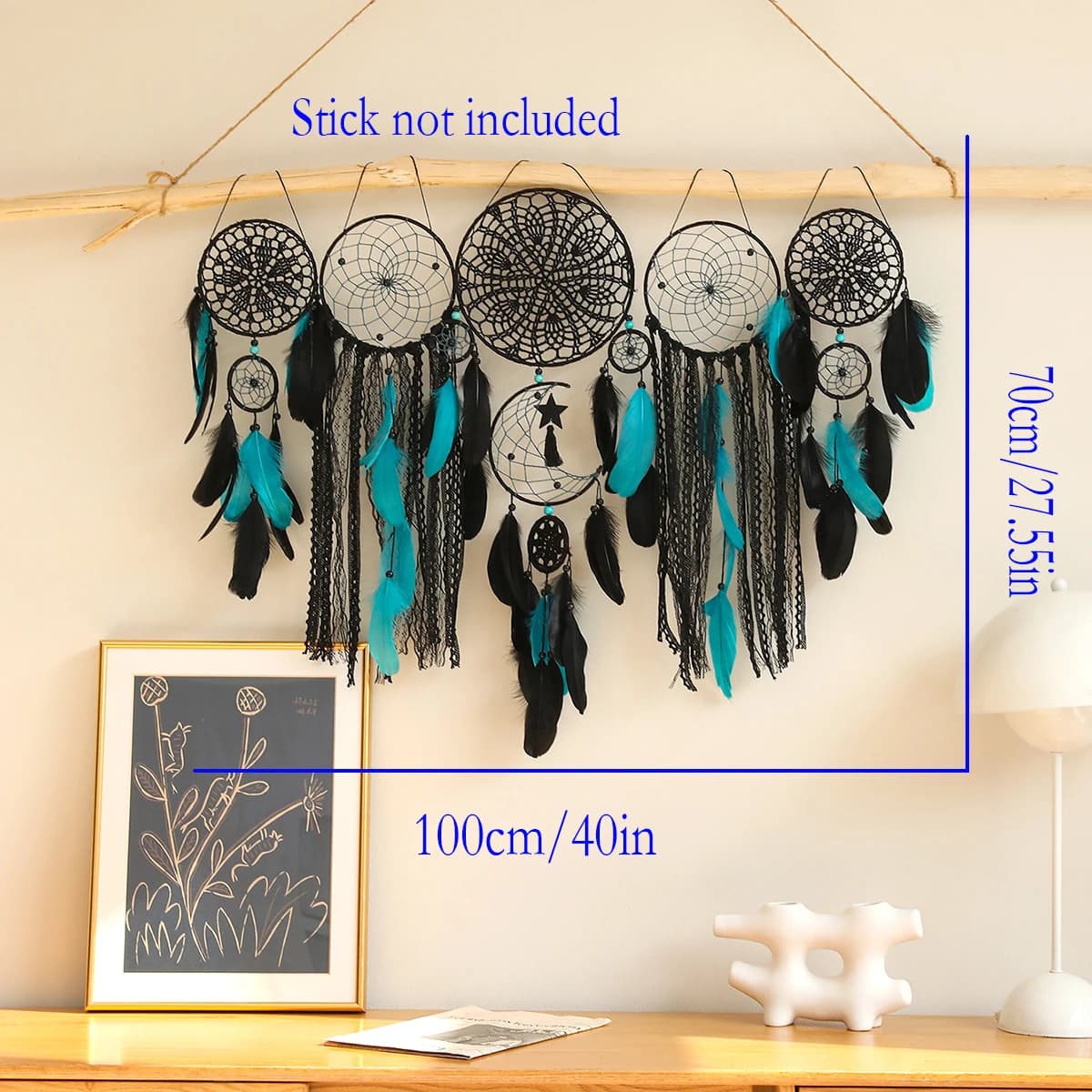 Attrape-rêve pour décoration de salon et de chambre à coucher, grand cadeau de Noël, fête des mères,