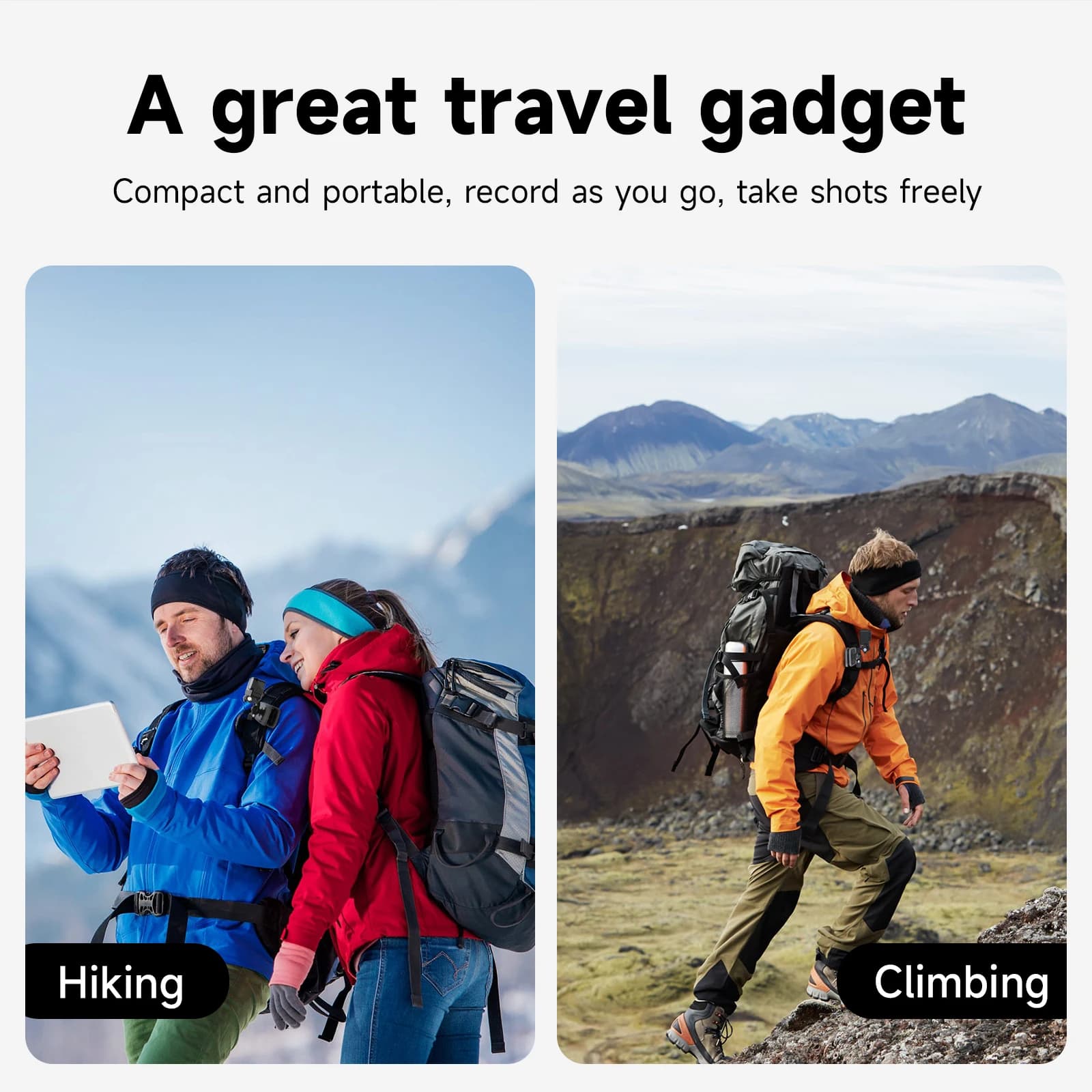 TELESIN 360 °   Support de pince à dos magnétique rotatif pour GoPro Hero 13 12 11 10 9 8 7 Insta360
