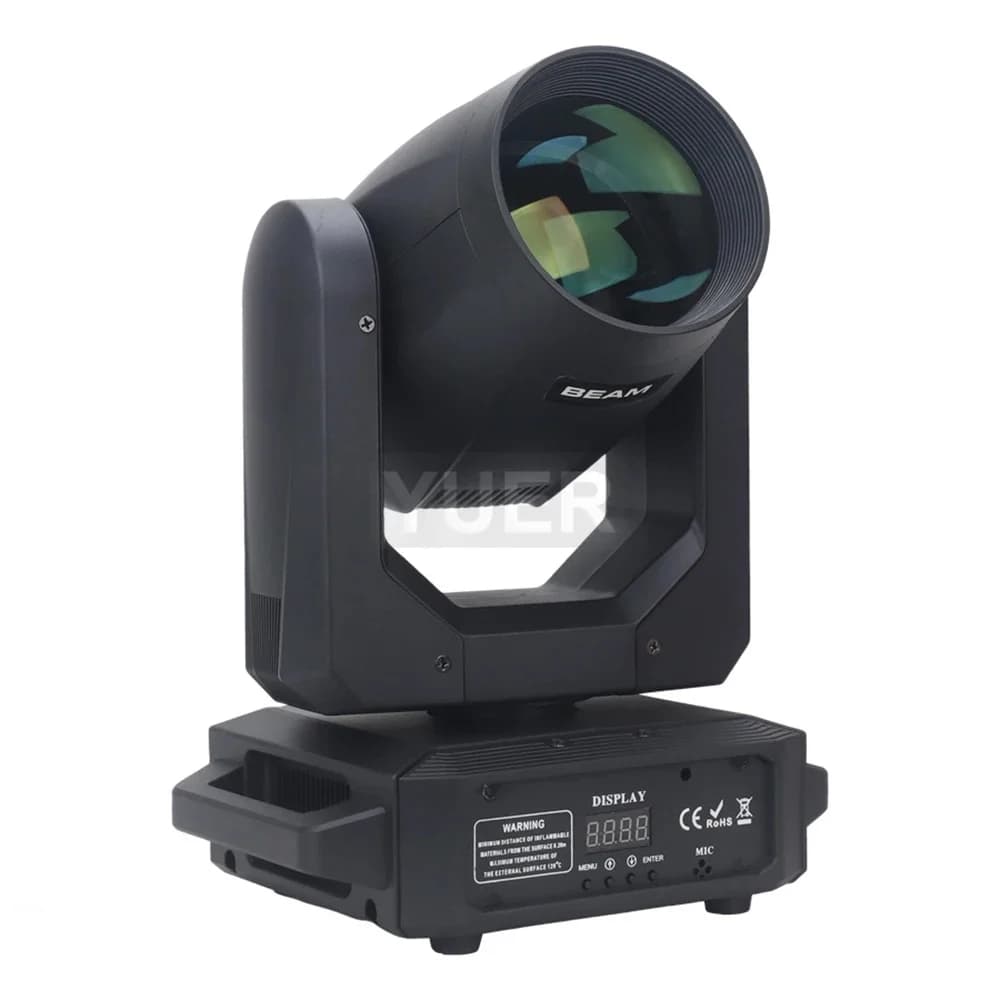 Lumière principale mobile LED 200W faisceau + Spot + 18 prismes rotatifs + arc-en-ciel 12 Gobo 8 eff