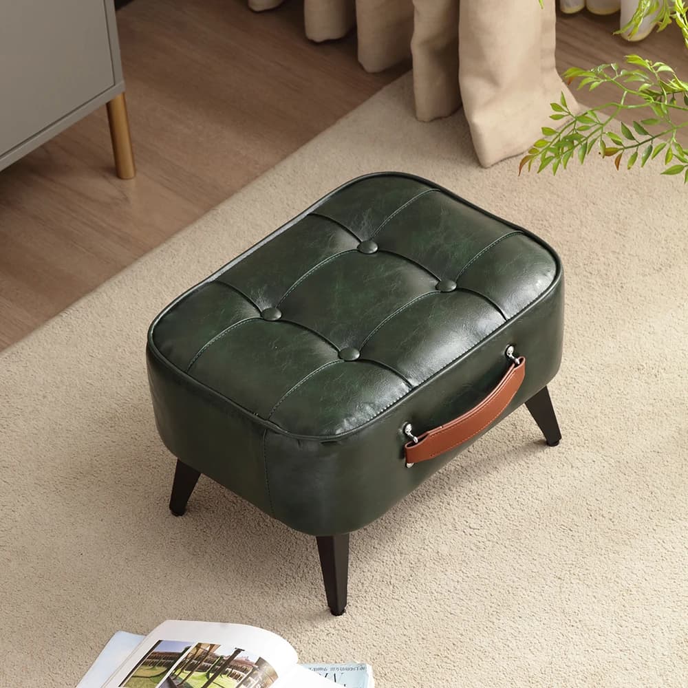 Tabouret court minimaliste 1 pièce, canapé court Super doux et peu encombrant, banc à chaussures dom
