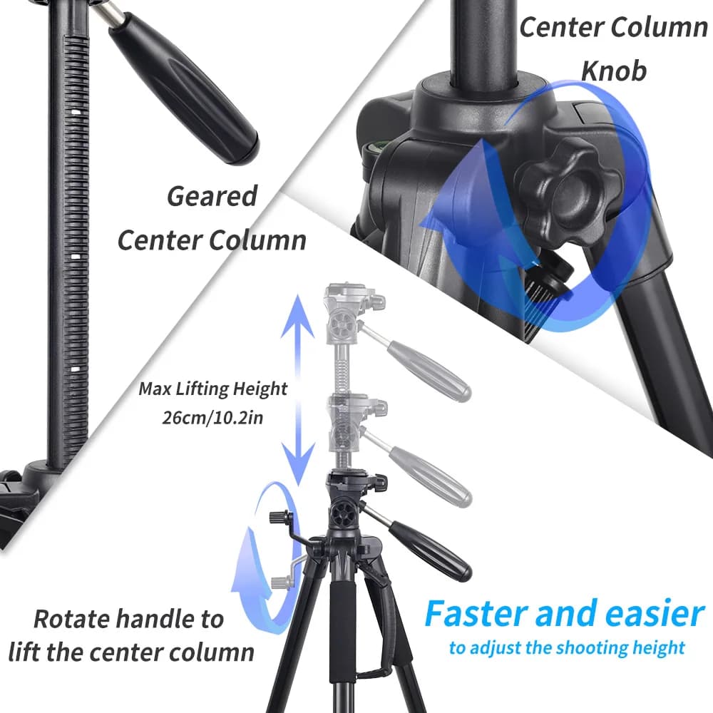 INNOREL RT20 – trépied d'appareil photo léger de 184cm de hauteur, support professionnel de voyage p