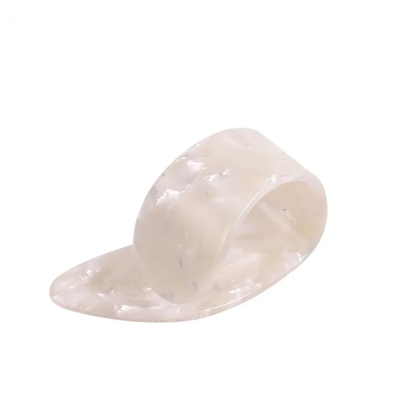 4 pièces main droite pouce doigt plectres de guitare ensemble droit d'ongles style doigt prévention 