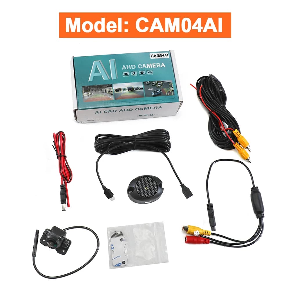 Caméra de recul intelligente Carsanbo AI AHD 1080P 145 °   Caméra de recul pour voiture avec objecti