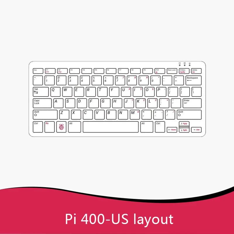 Ordinateur personnel Raspberry Pi 400, processeur Quad-core 64 bits 4 Go de RAM, sortie WiFi double 