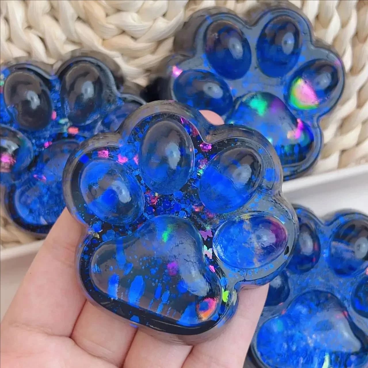 Jouet mystère Fidget patte de chat Kawaii, nourriture simulée, jouet Squishy de pied anti-stress, jo