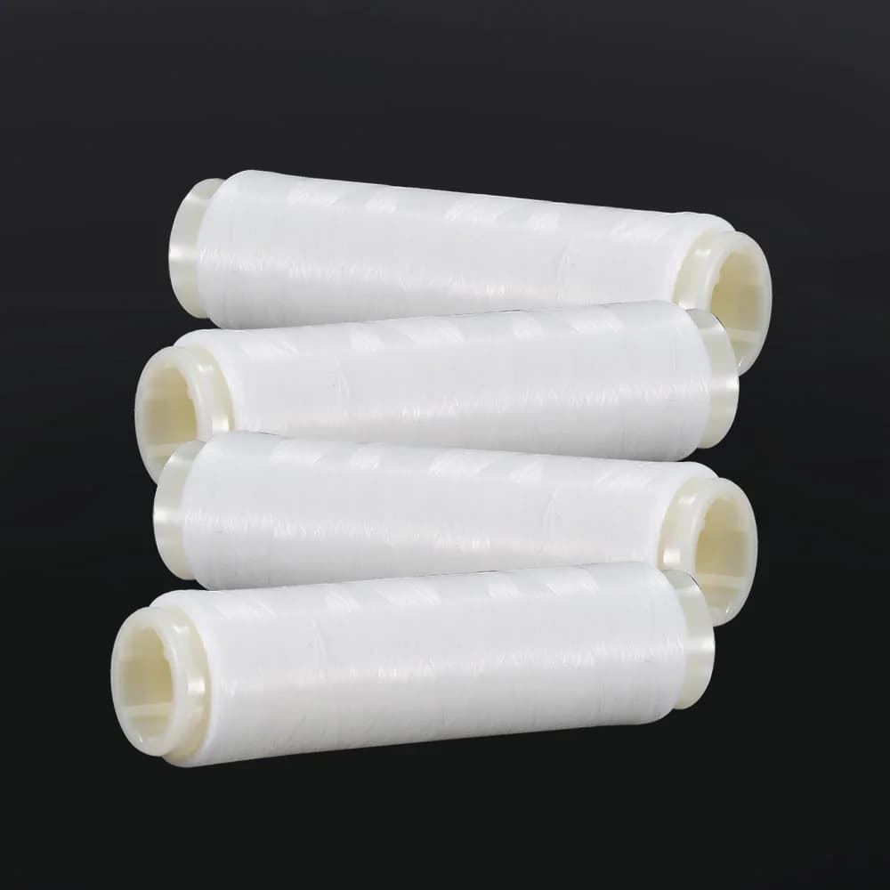 Paquet de 4 pièces 200M fil d'appât élastique à haute résistance appât de pêche en mer ligne de leur